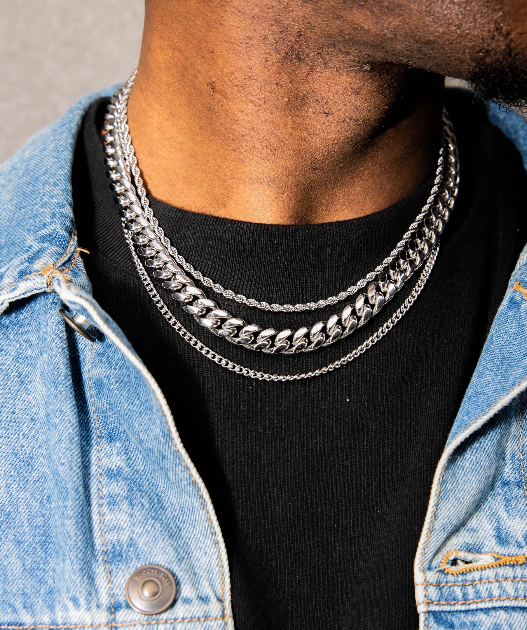 10mm Miami Cuban Link Chain in White Gold