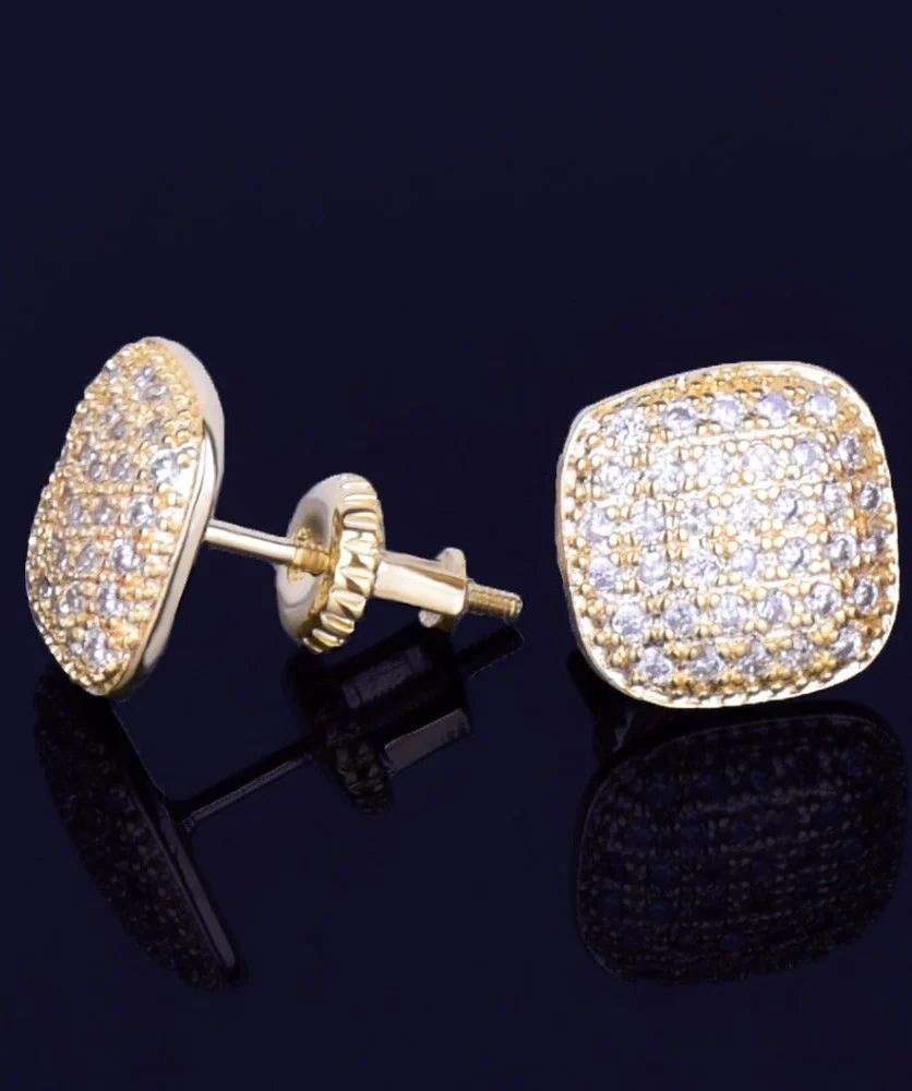 10mm Round-Edge Earrings