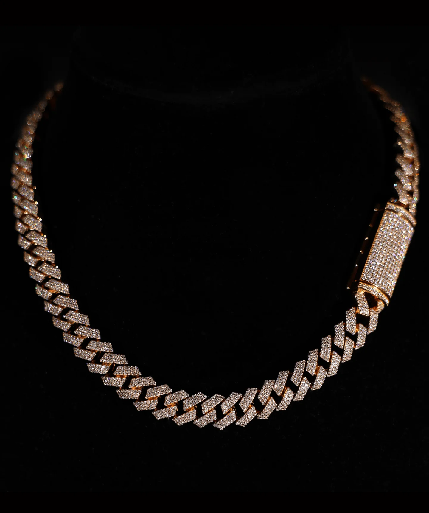 12mm Prong Cuban Link Chain (Gold)