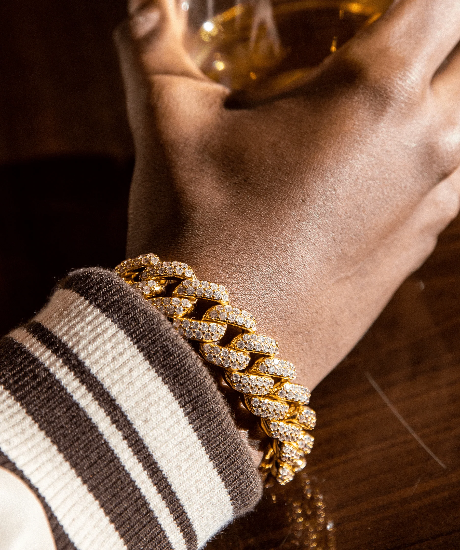 18mm Iced Cuban Link Bracelet - Image 2