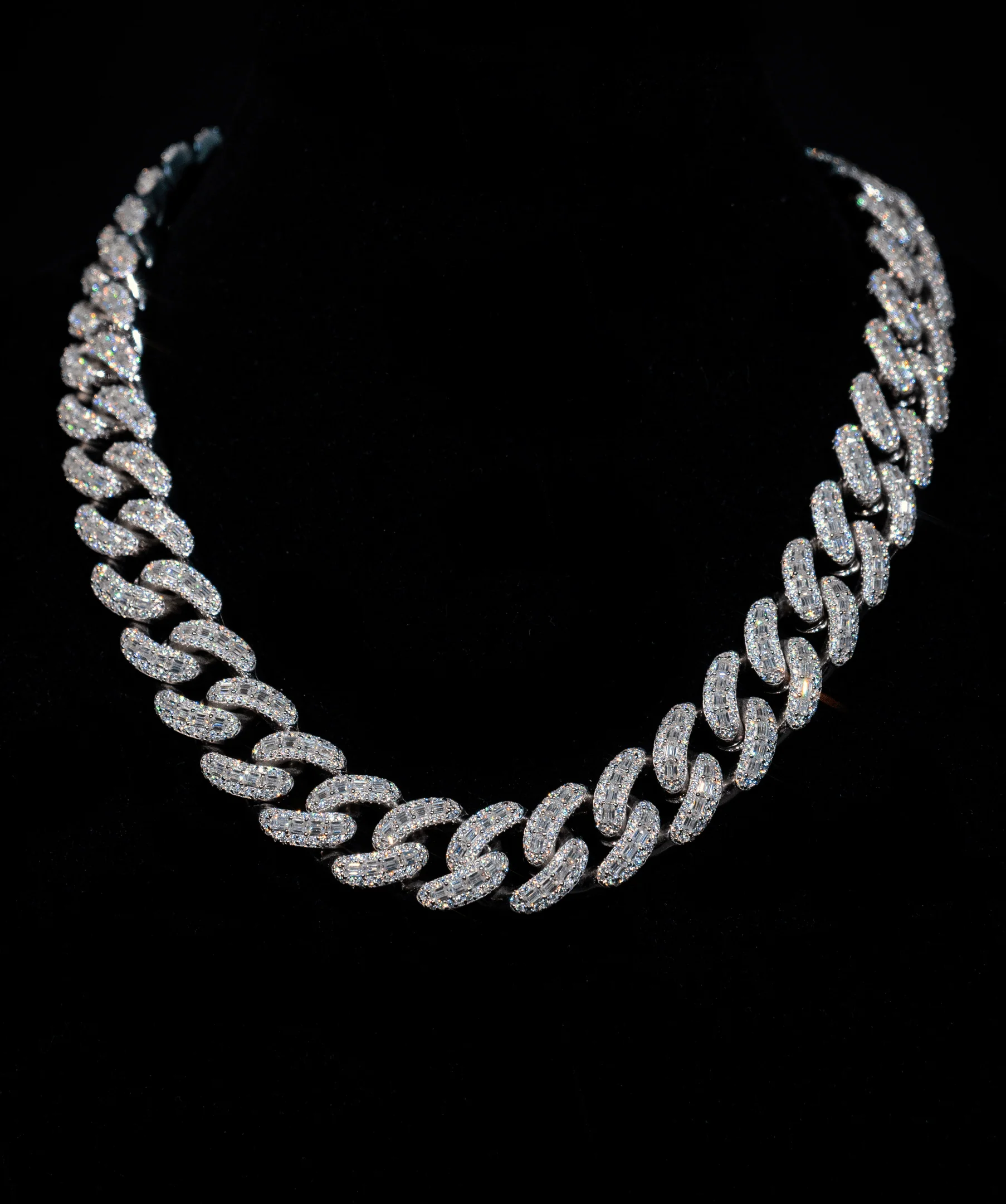 20mm Emerald-Cut Cuban Link Chain