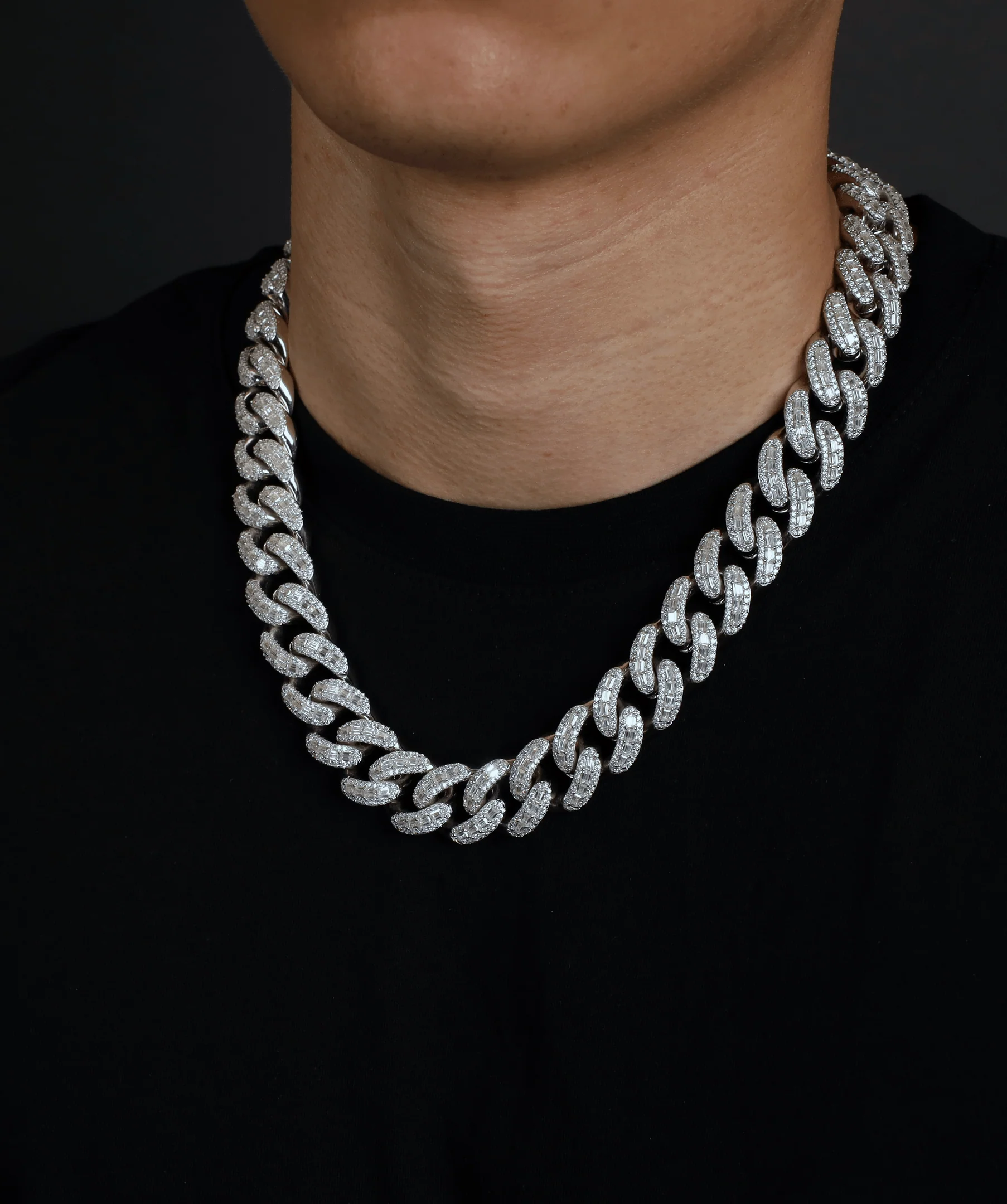 20mm Emerald-Cut Cuban Link Chain - Image 3