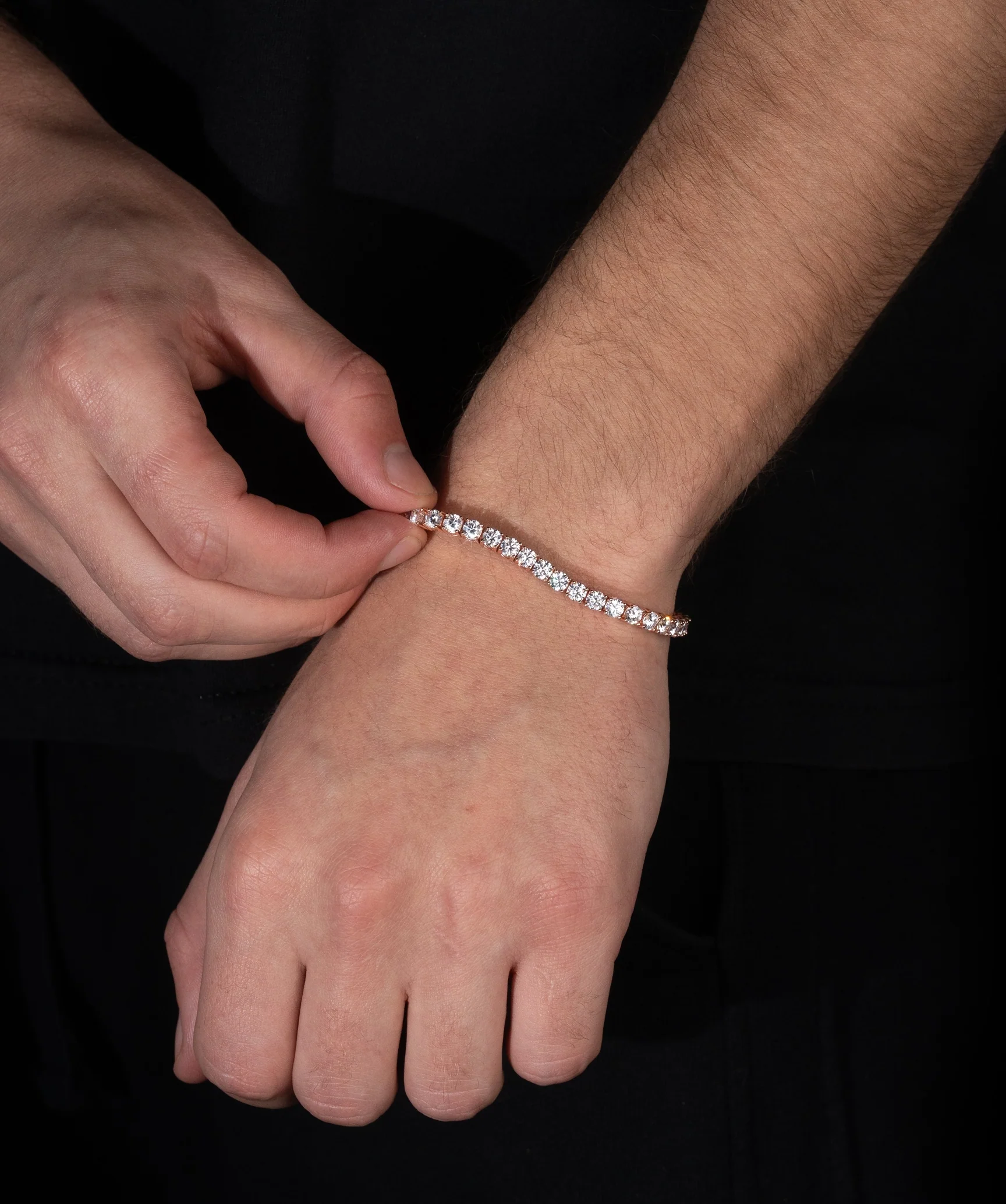 4mm Tennis Bracelet (Rose Gold) - Image 3