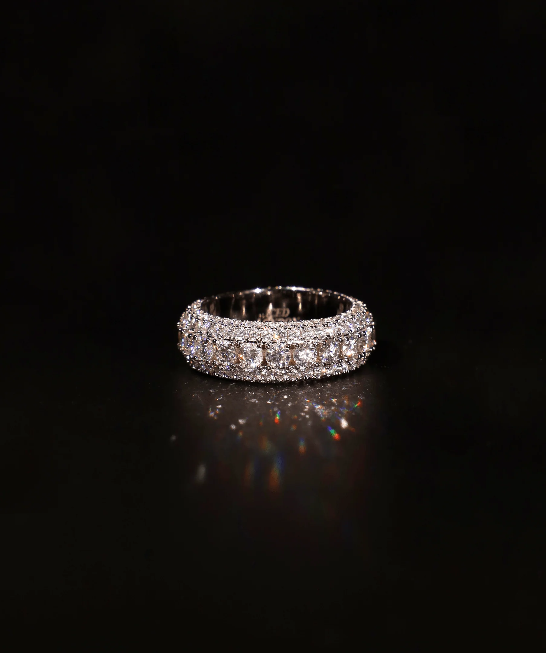 5-Row Band Ring (White Gold) - Image 2