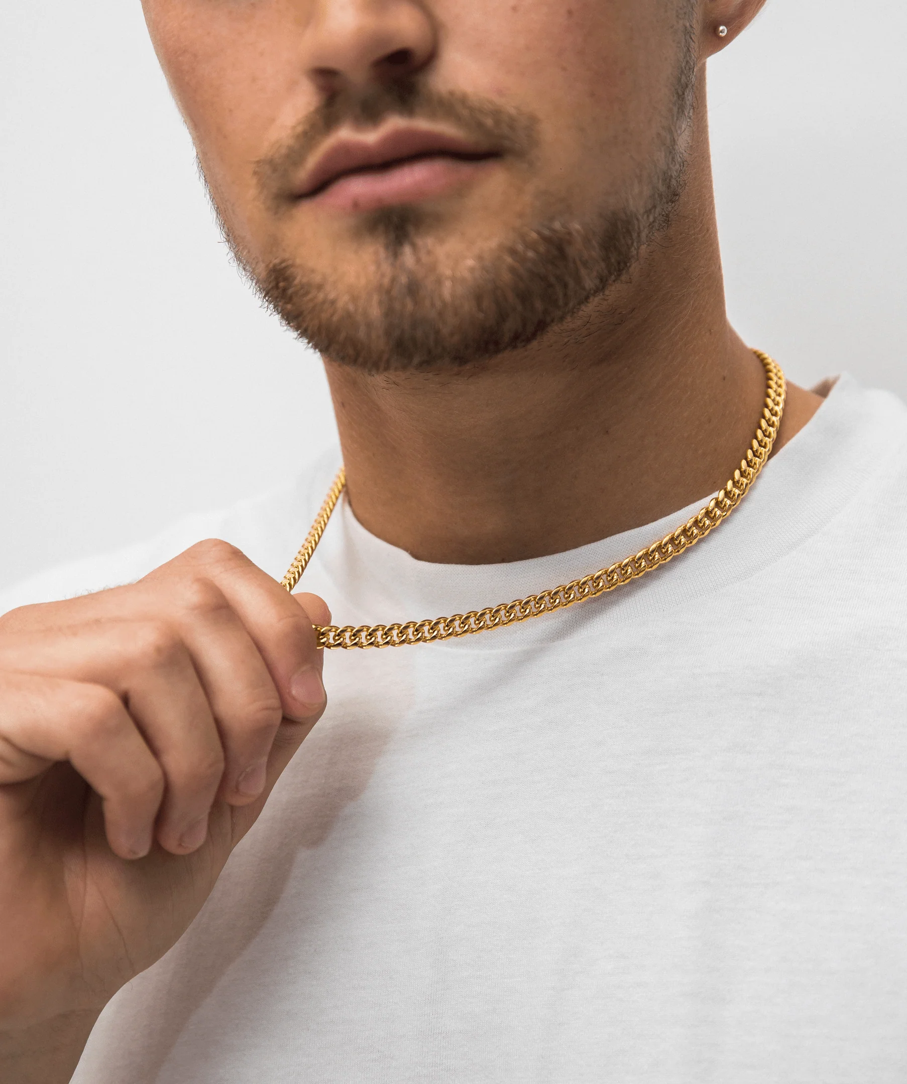 6mm Cuban Link Chain (Yellow Gold) - Image 3