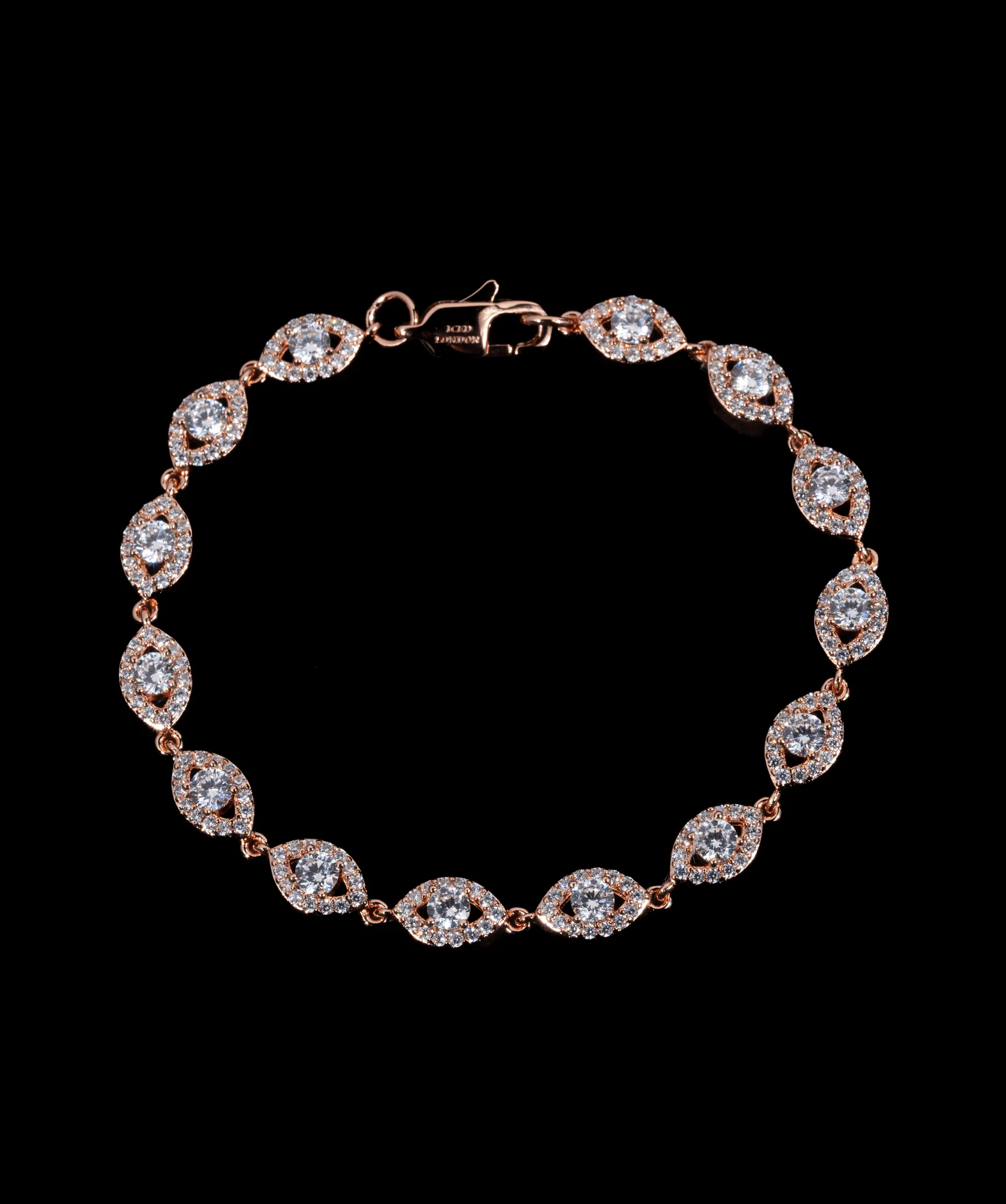 6mm Eye Bracelet in Rose Gold