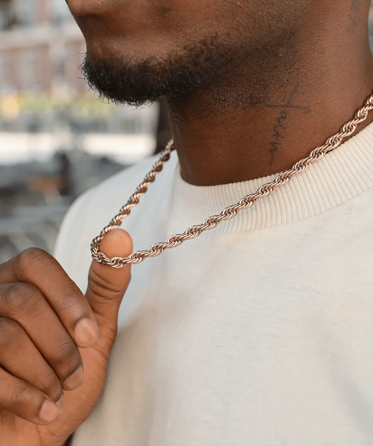 6mm Rope Chain (Rose Gold)