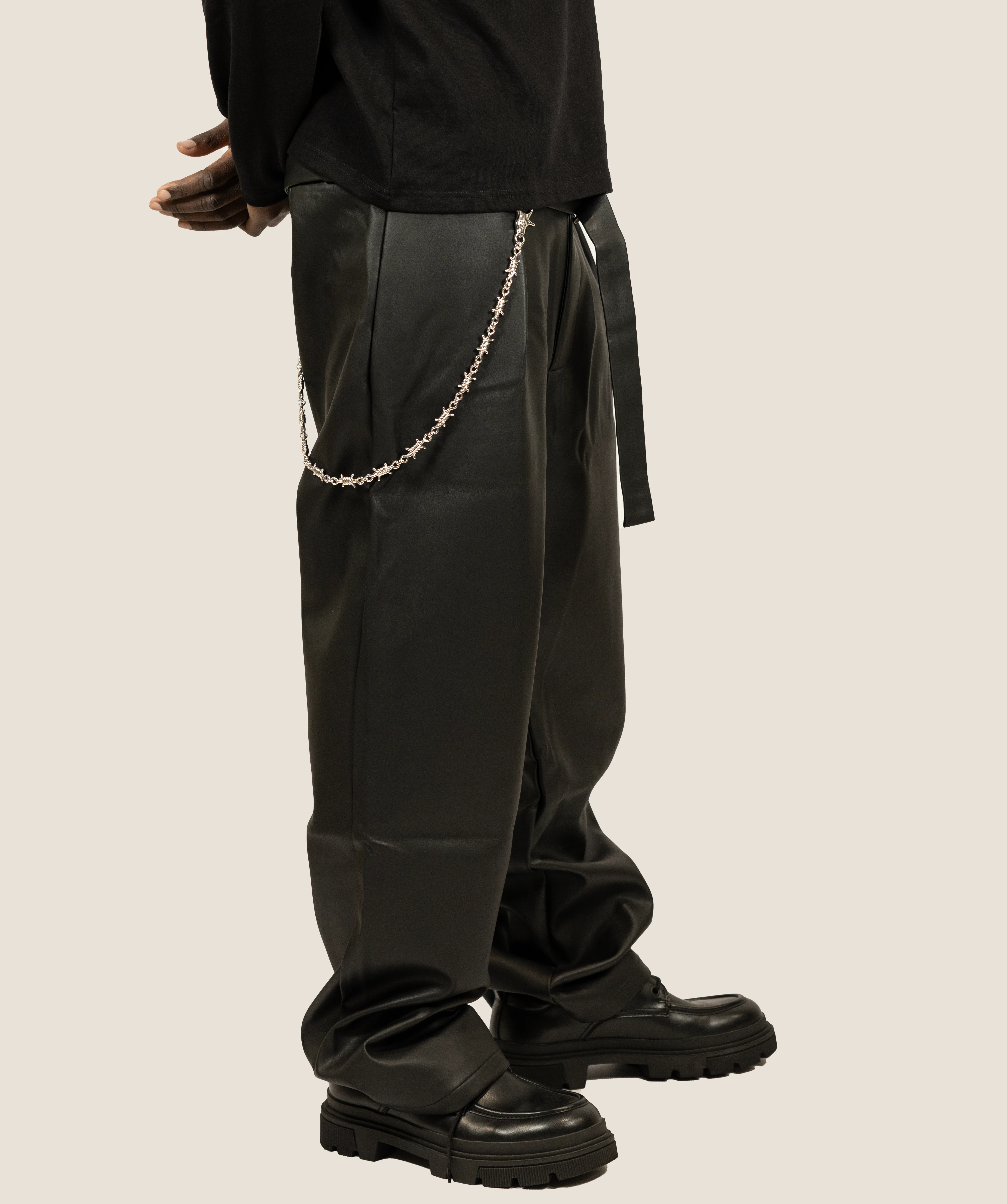 Barbed Wallet Chain - White - Image 4