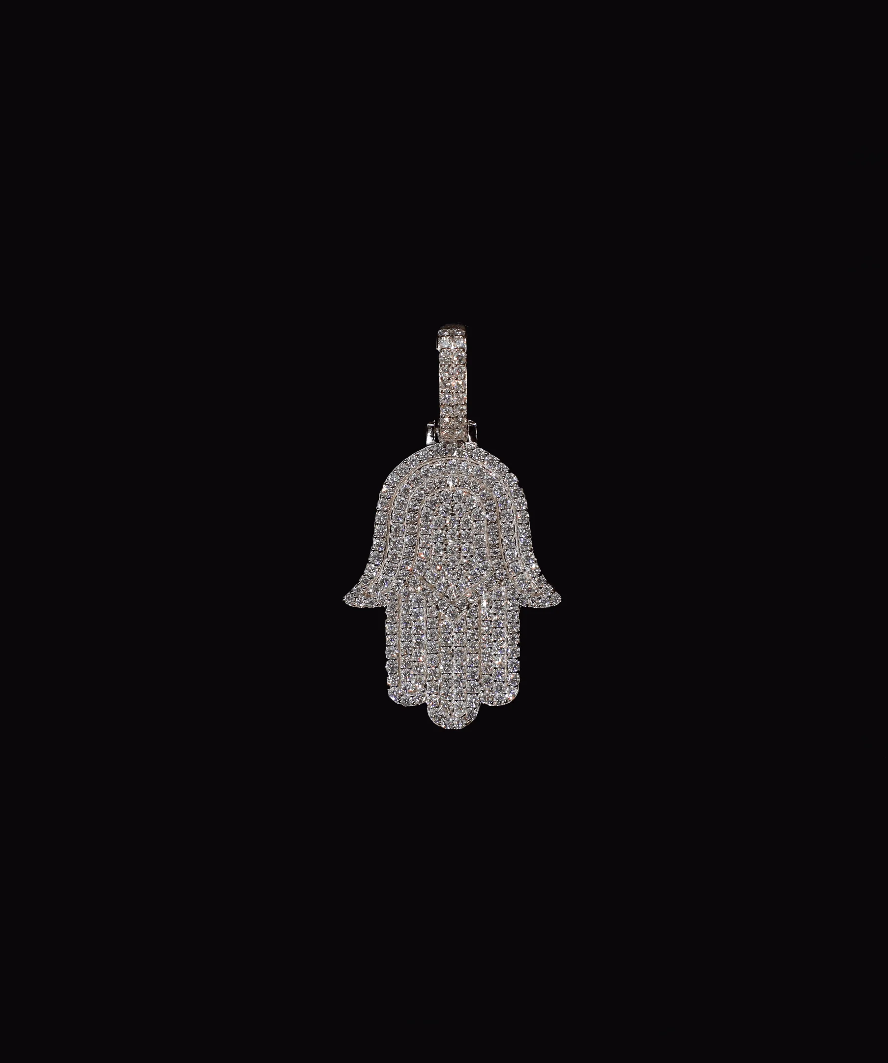Hand Pendant (White Gold)