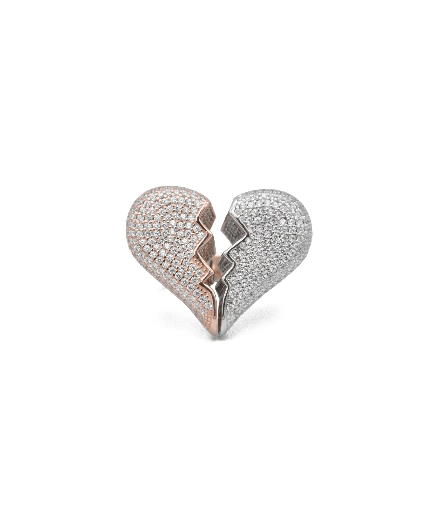 Two-Tone Broken Heart Ring - Image 2