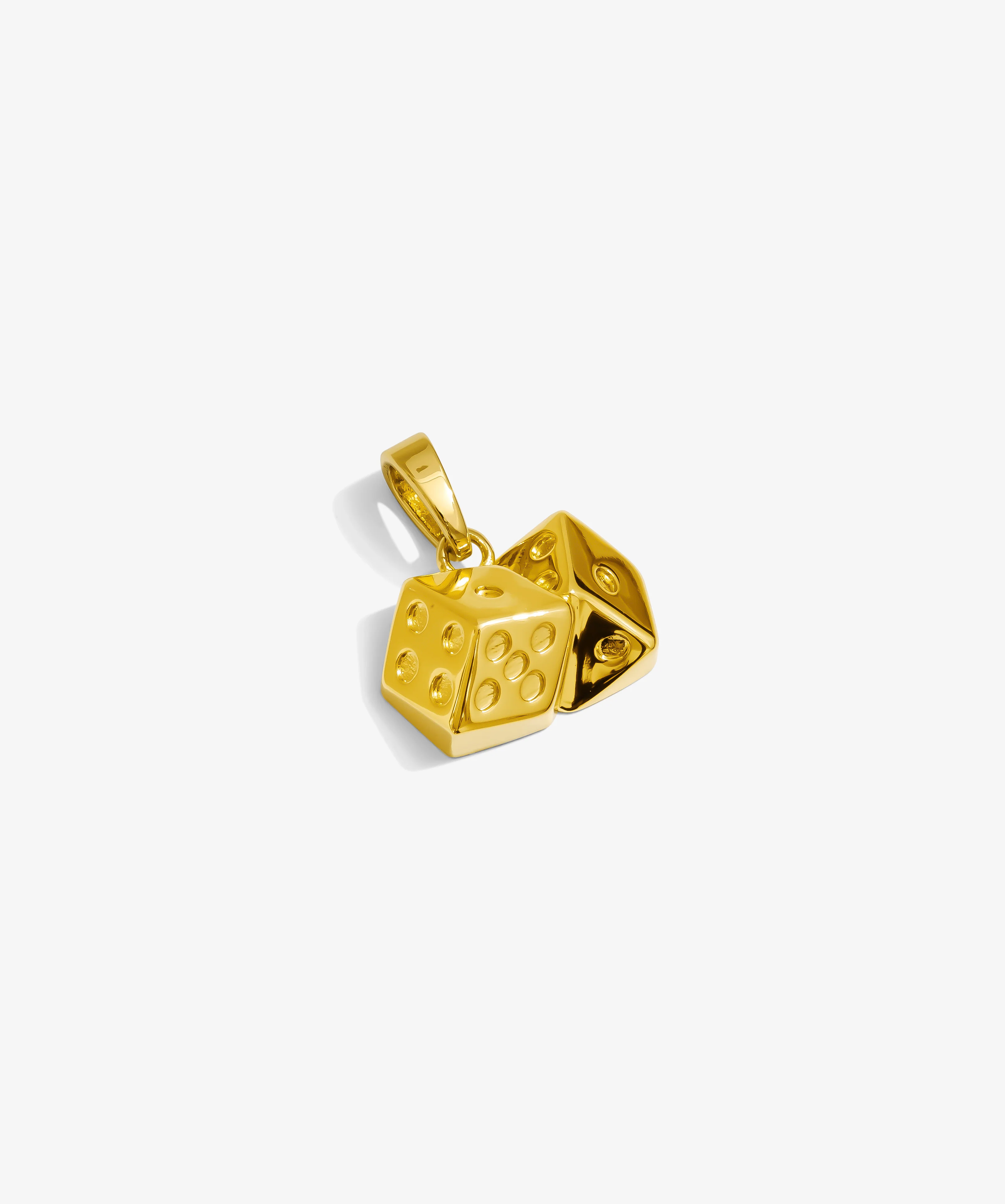 Double Dice Pendant - Yellow