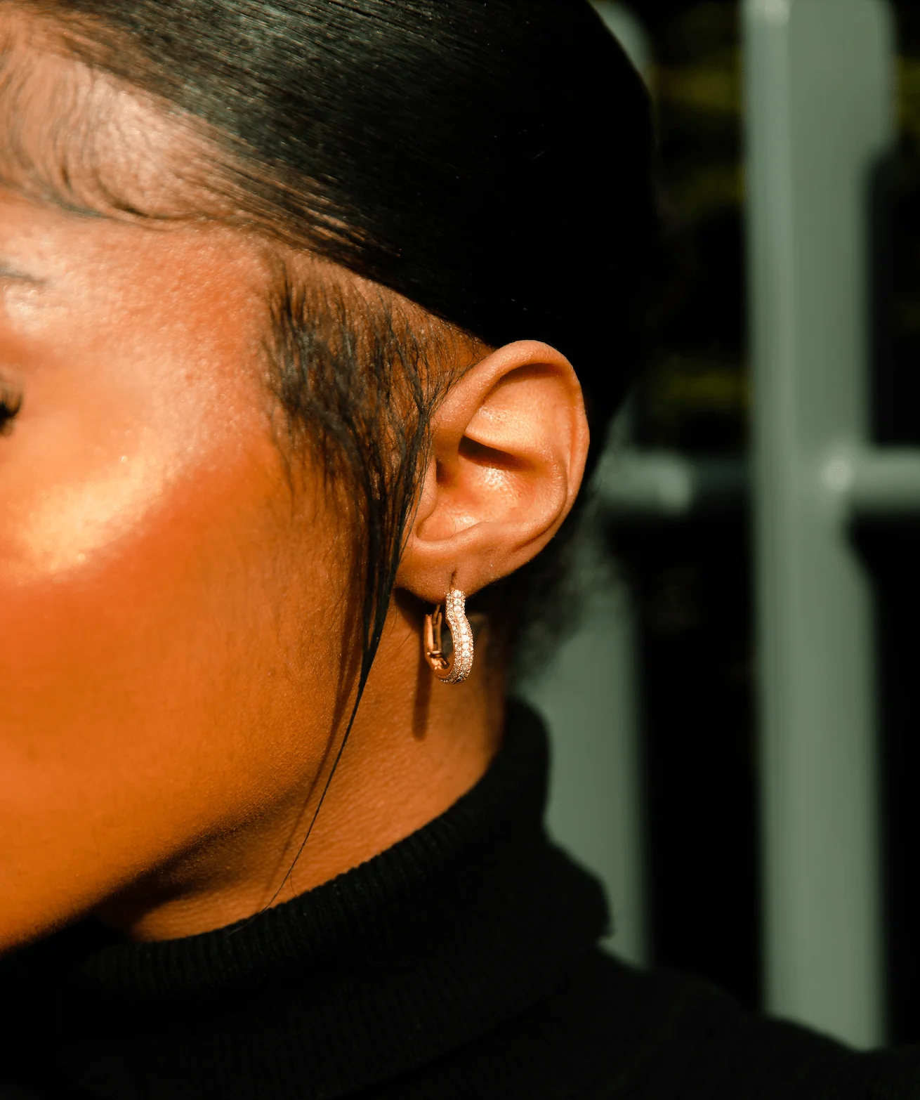 Heart Hoop Earrings - Image 2