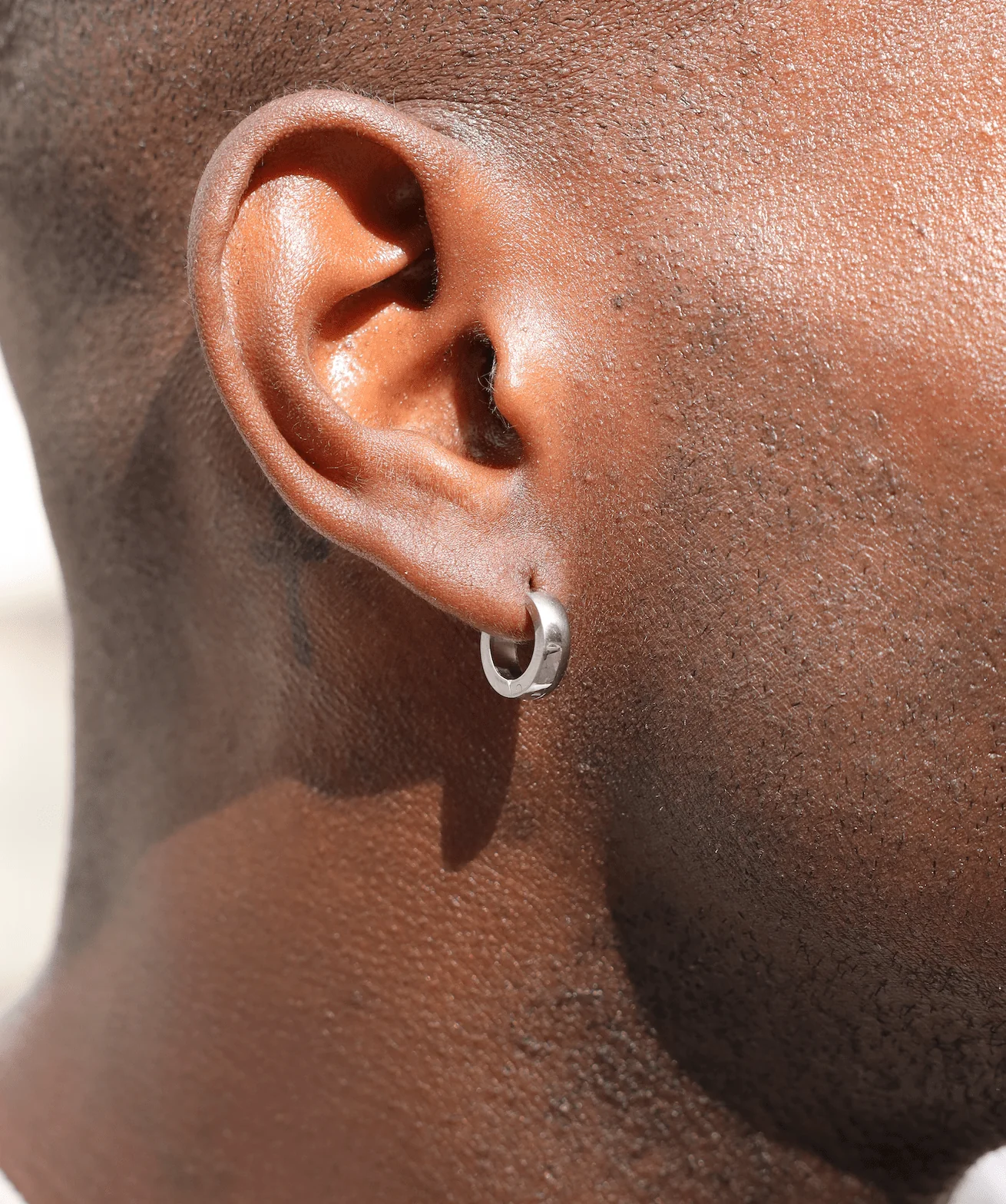 Hoop Earrings (Silver) - 4mm