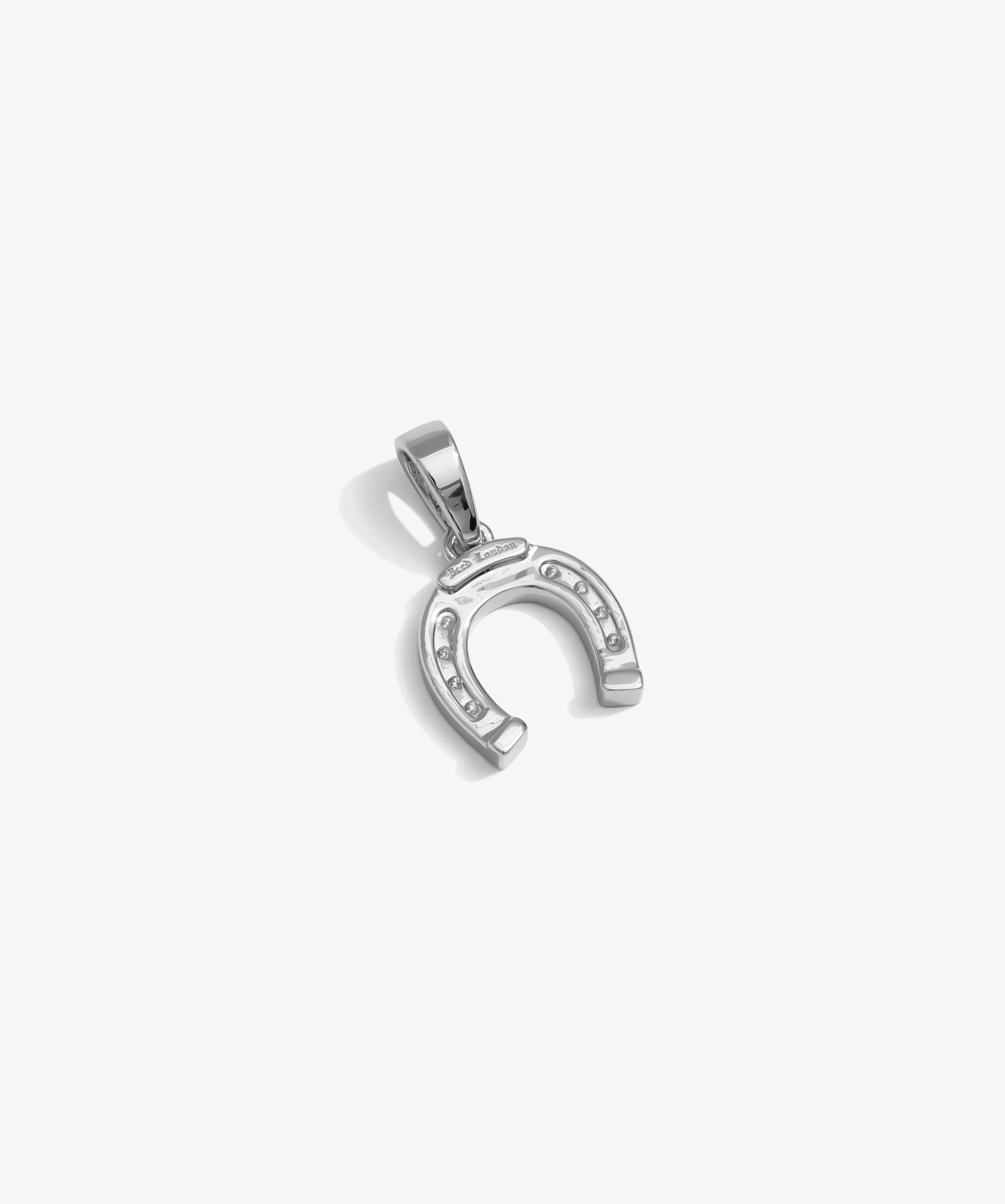 Horseshoe Pendant - White