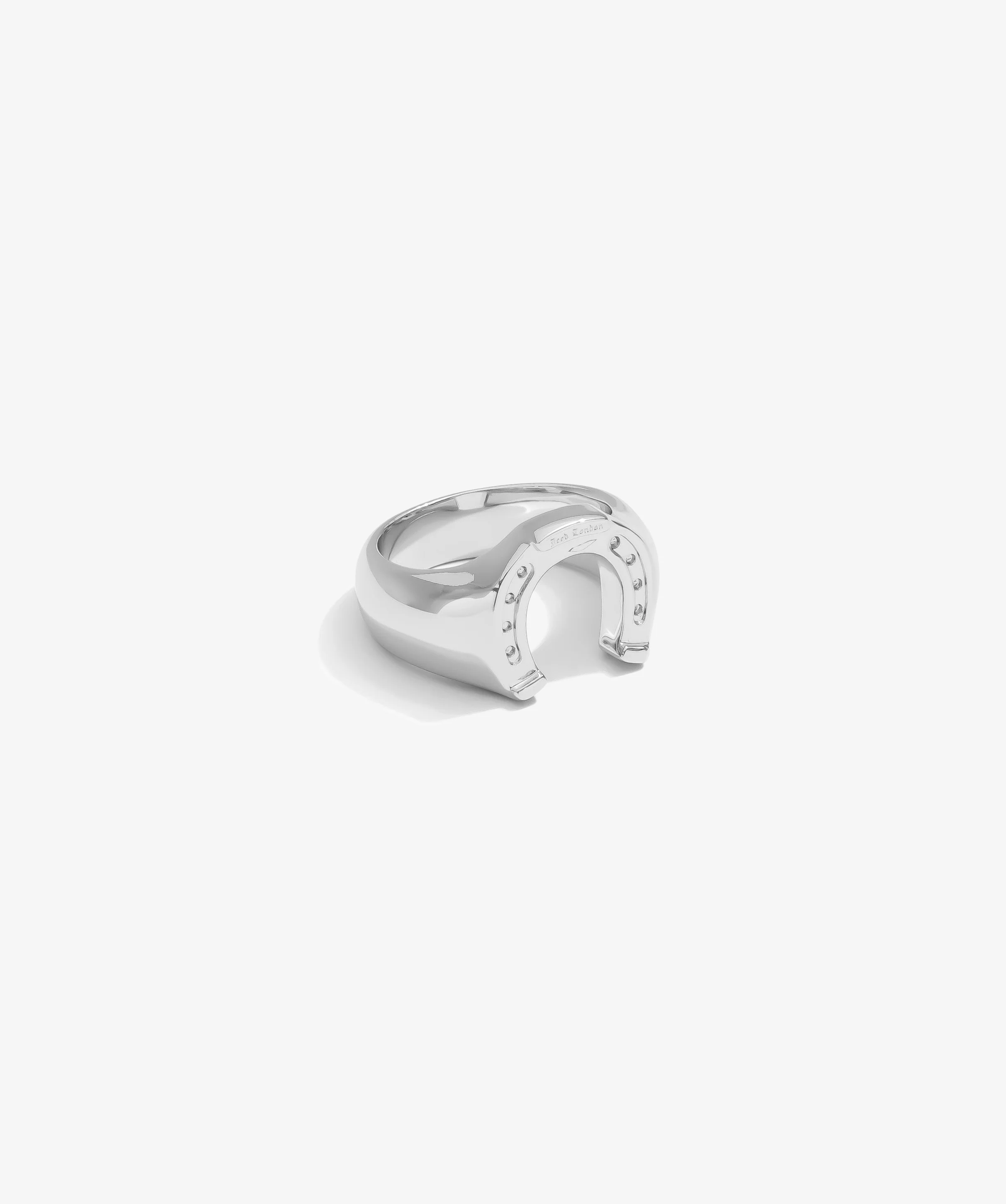 Horseshoe Ring - White