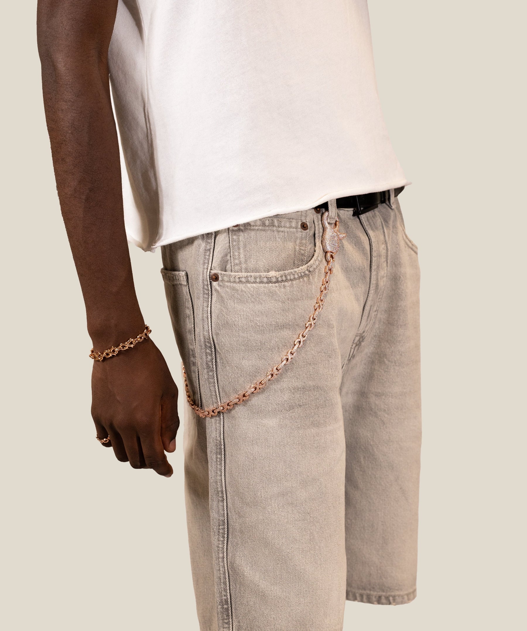 Infinity Thorn Wallet Chain - Rose - Image 2