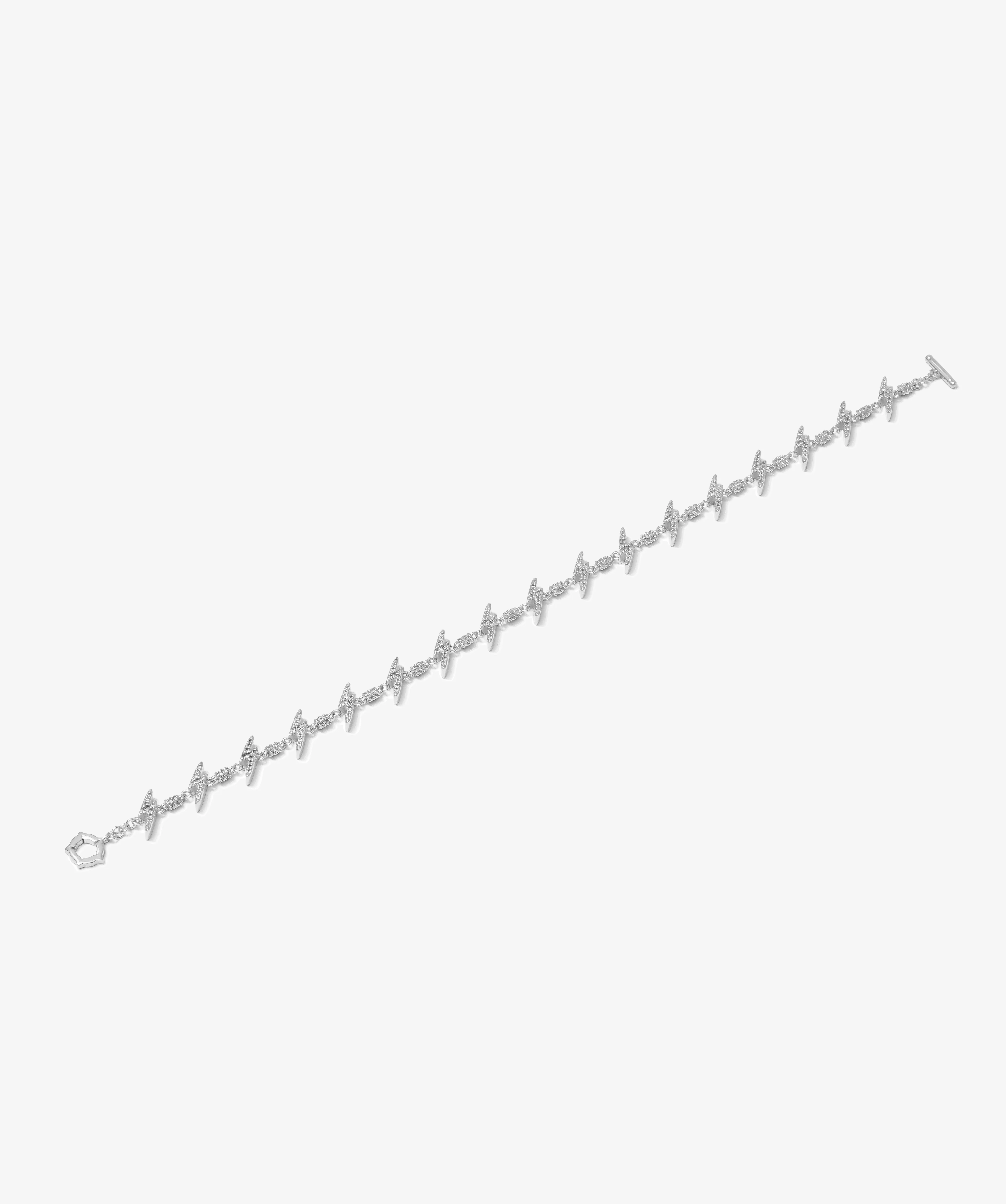 Lightning Bolt Bracelet - White