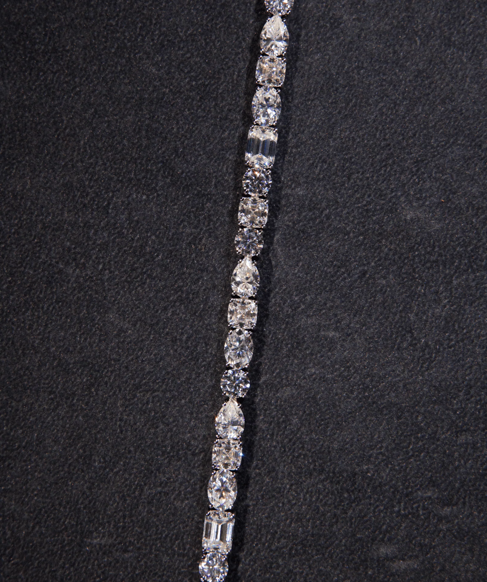 Mixed Shape Tennis Bracelet (White Gold) - Image 2