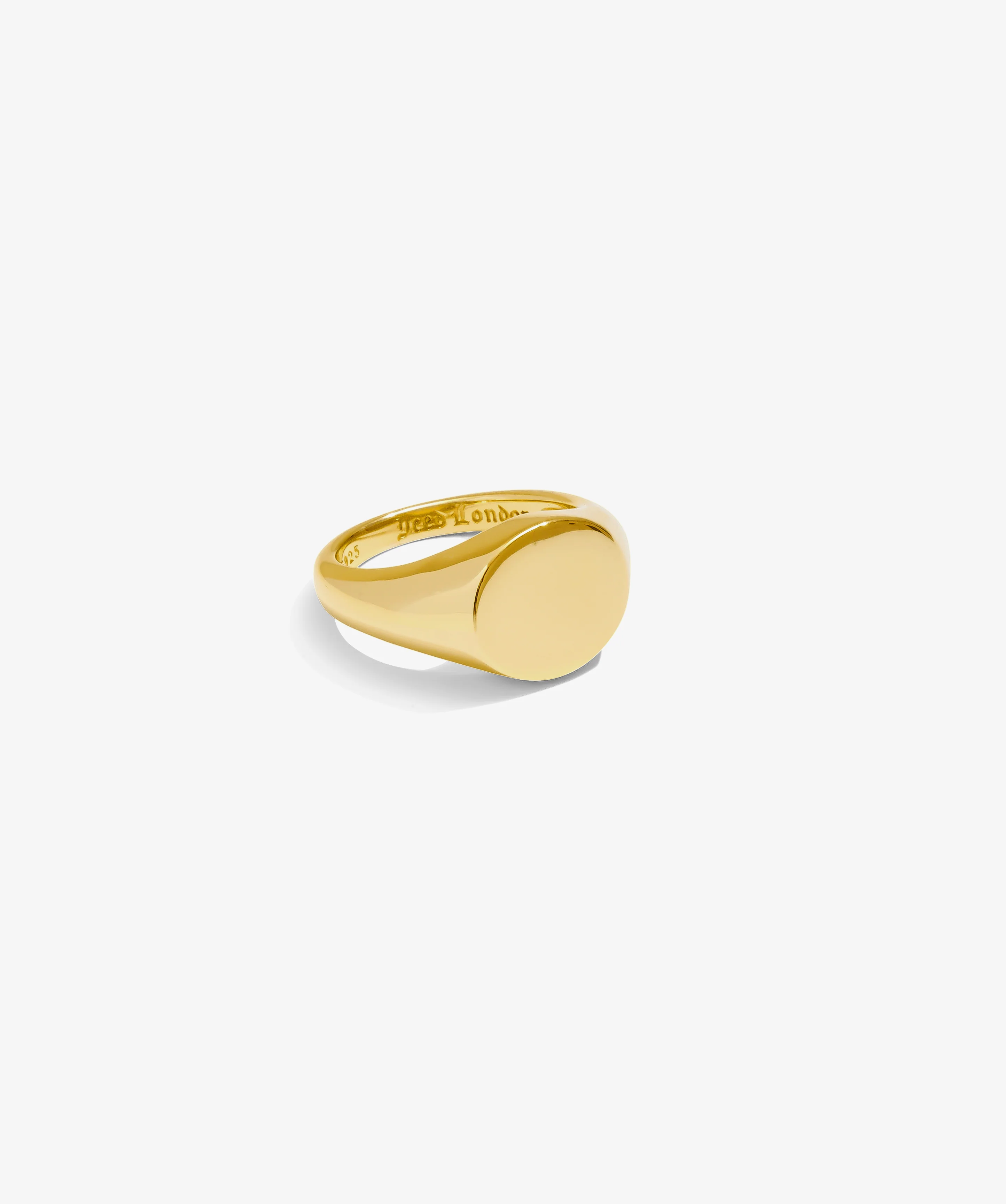 Oval Signet Ring - Yellow