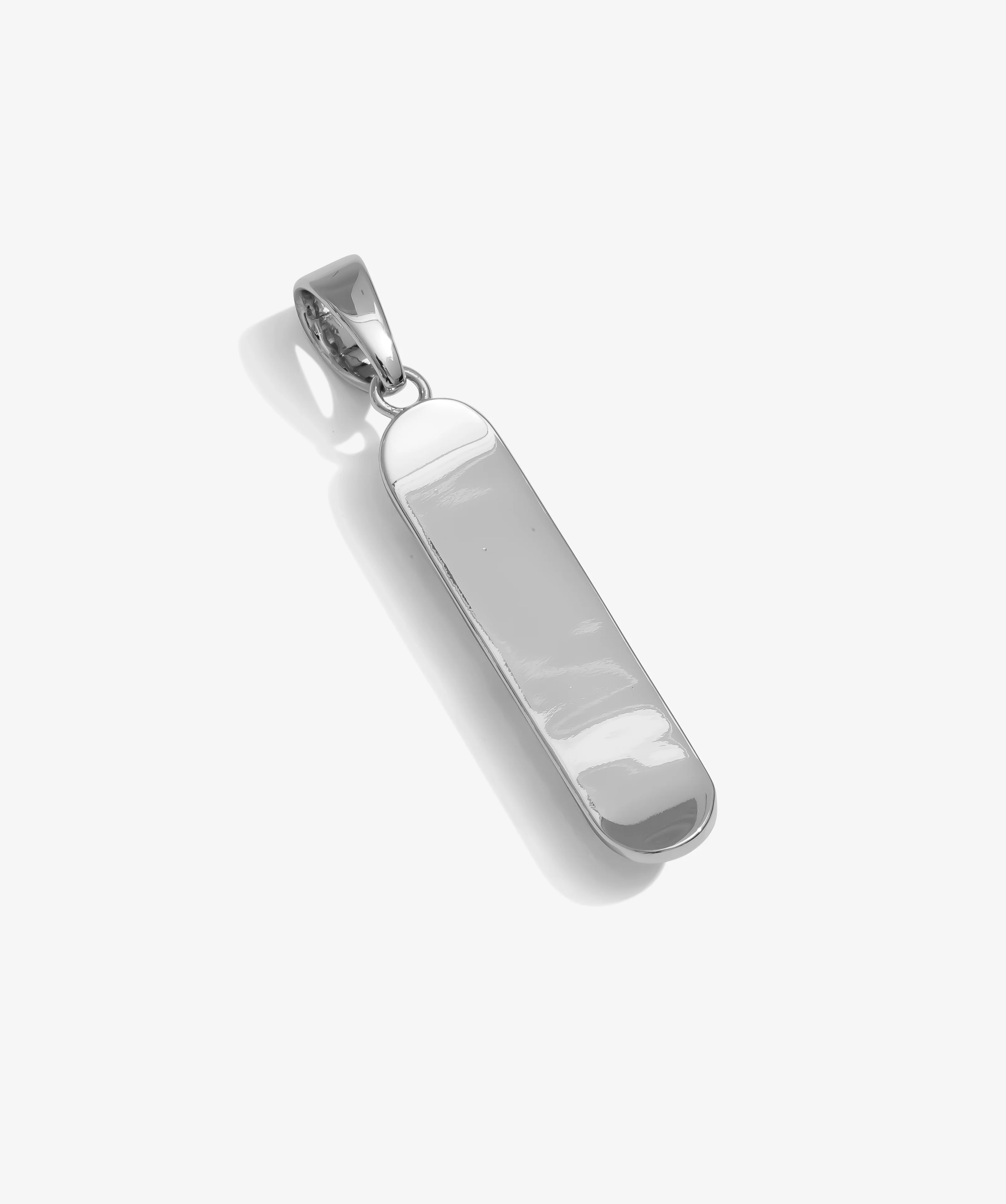 Skateboard Pendant - White